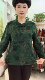 Spring new age reduction, loose belly, loose, thin cheongsam shirt, floral long -sleeved large size mother plate buckle bottom shirt
