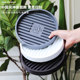 Gardening thickened resin tray balcony water tray round white breathable drain bottom dish base clearance anti-rot root