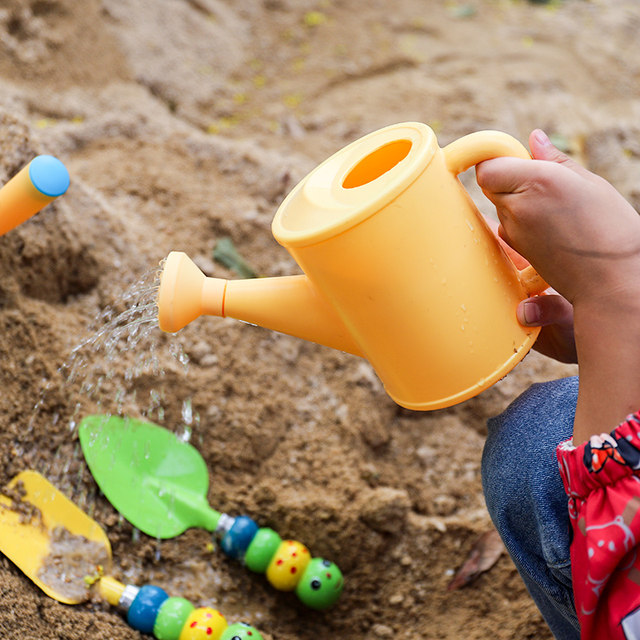 Gardening shovel three-piece set of children's planting succulent potted shovel kettle gadget beach bucket digging toys