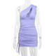 
Amazon summer one-shoulder sleeveless hip skirt 2024 European and American sexy hollow slanted collar dress single piece