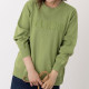 Daily single women's clothing, embroidered letter sweater, large size women's fat MM knitted sweater, versatile and slim, stylish
