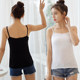 Modal camisole women's short black and white slim bottoming shirt with sexy fashionable slimming top