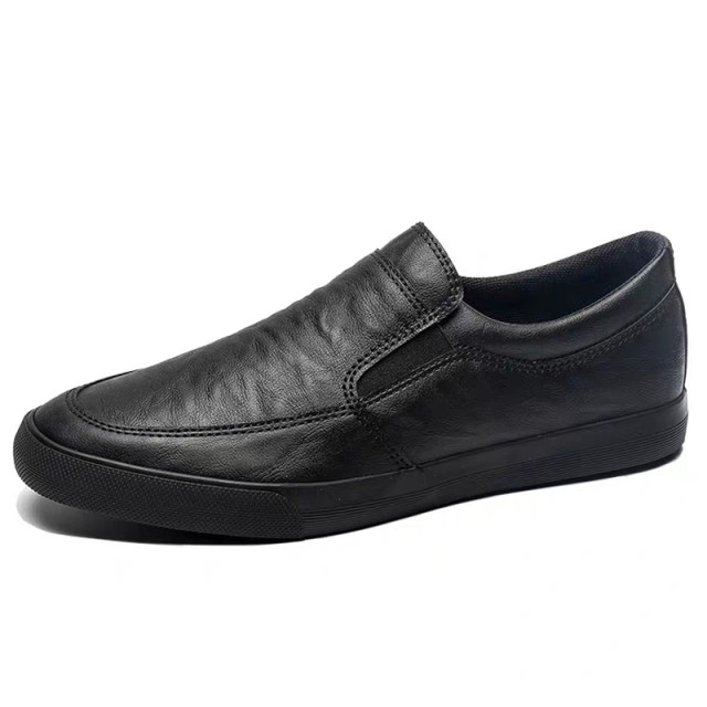 
New summer men's shoes casual breathable leather shoes lazy men's British driving shoes soft sole versatile trendy shoes