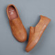
New summer men's shoes casual breathable leather shoes lazy men's British driving shoes soft sole versatile trendy shoes