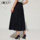 G2000 women's SS25 casual and versatile rubber waist trumpet skirt
