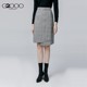 G2000 women's fashionable plaid skirt spring and summer irregular high-waist retro splicing midskirt