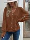 European and American cross -border export autumn clothing women's long -sleeved loose T -shirt V -necklashes of New Blocks Kasdono large size leisure solid color tither fat M