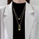 
2025 Hot Style High-end Long Necklace Women's Light Luxury Niche Accessory Geometric Sweater Chain Autumn and Winter Clothing Accessories Trend