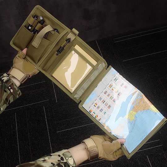 Manba waterproof map bag military fan outdoor tactics notebook diary pen bag book leather waterproof bag map bag