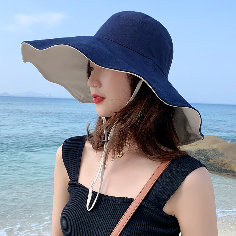 双面渔夫帽夏季遮阳防晒-画1个圈圈