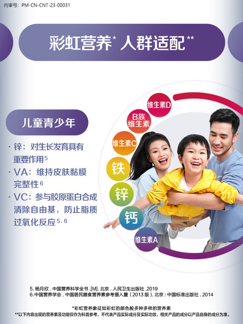 Shancun Xiaojiawei children's multivitamin complex tablets for students B group chewable tablets Vitamin CVA blue hat certification