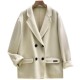 Outlets brand discount HZ winter new style containing wool double -sided nicomo coat medium long coat girl
