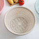 Five-piece plastic drain basket kitchen thickened extra-large vegetable basket vegetable basket fruit basin round melon and fruit basket