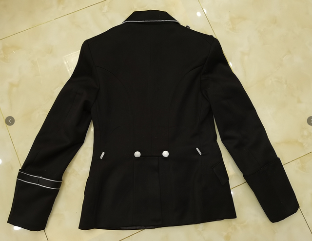 German elite black wool M32 uniform top
