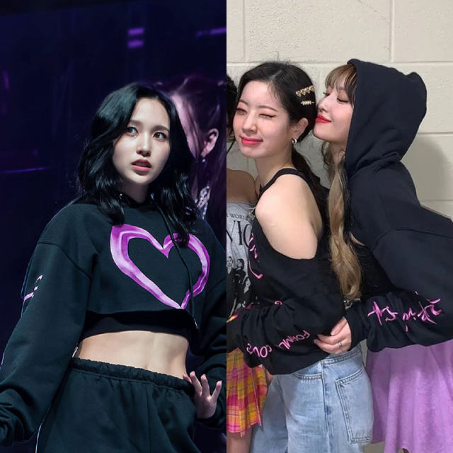 TWICE concert peripherals have the same sweatshirts in spring, autumn and winter plus velvet thin printed pullover casual tops