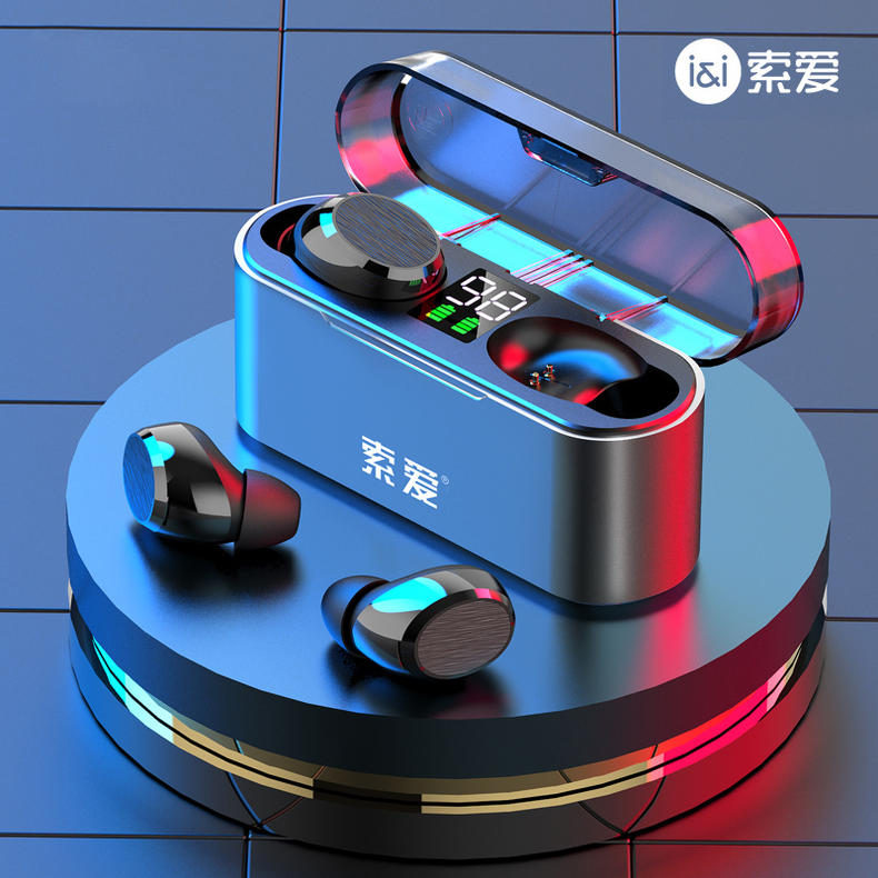 索爱a1 真无线蓝牙耳机双耳运动跑步无线小型迷你隐形超长待机续航5.