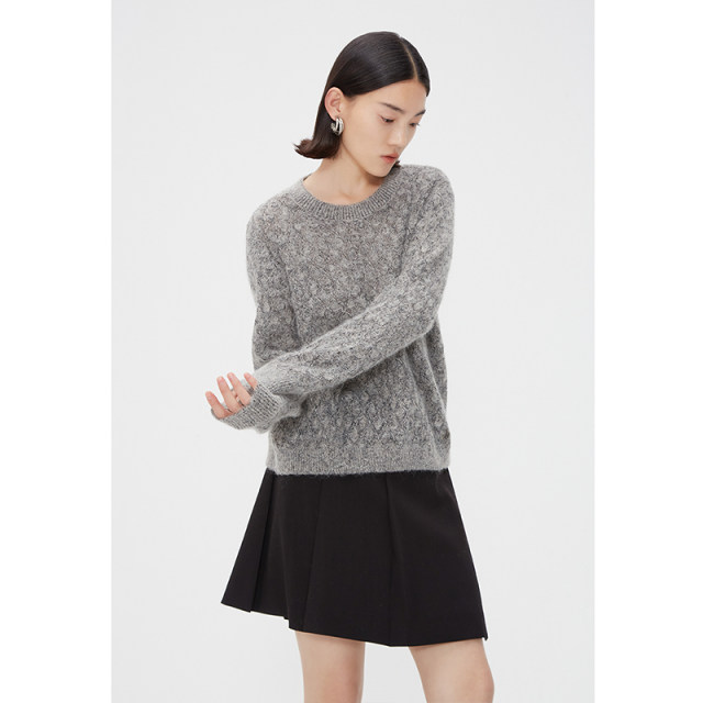 NEELLY Nali Shopping Mall same spring style versatile pleated skirt short skirt for women black simple commuting slim A-line skirt