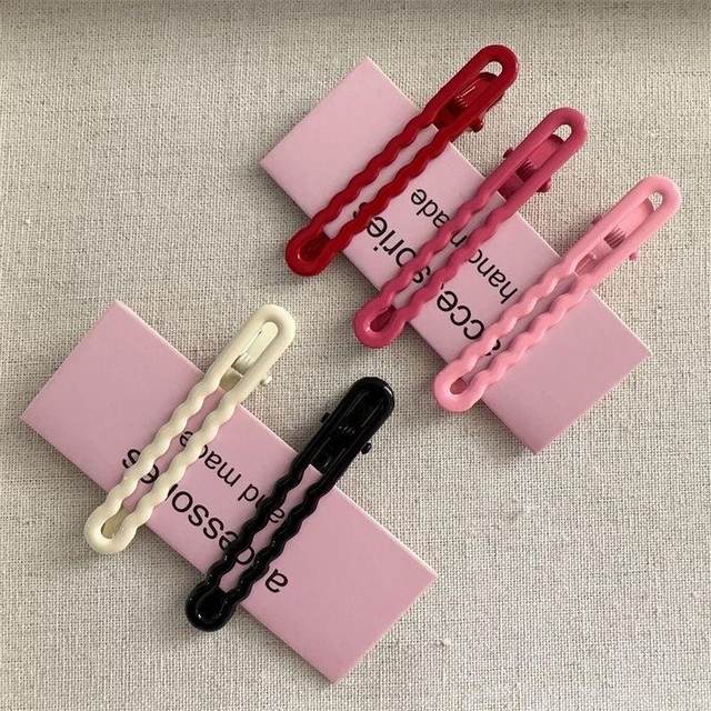 Candy -colored non -trace of the hair clip the front forehead side side duckbill crusher hair clip hair bangs clip hair card clip