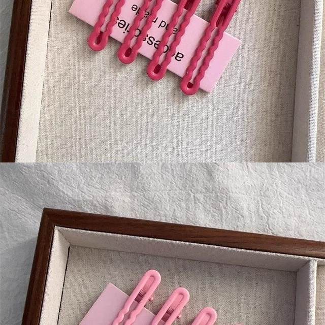 Candy -colored non -trace of the hair clip the front forehead side side duckbill crusher hair clip hair bangs clip hair card clip