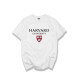 Harvard University Harvard University Short -sleeved T -shirt School uniforms in summer round collar cotton couple cultural shirts