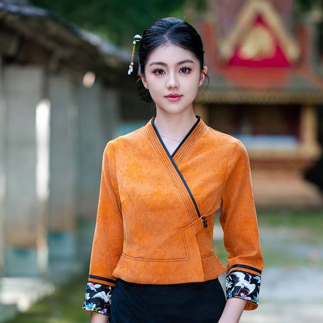 Temperament women's clothing, national clothing, retro Chinese style, Chinese style suit, new work clothes