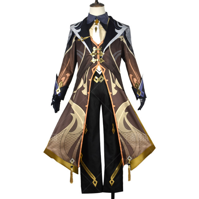 Original God cos Rock Prince Morax Zhongli cosplay anime game server two-dimensional c server full set in stock