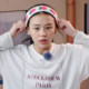 Li Qin's same style sticky bangs magic stickers for broken hair magic stickers knitted hairbands and hair hoops women's face wash headbands
