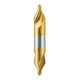 Shijie Cobalt-containing titanium-plated A-type central drill stainless steel aluminum positioning center drill bit center drill high speed steel center drill