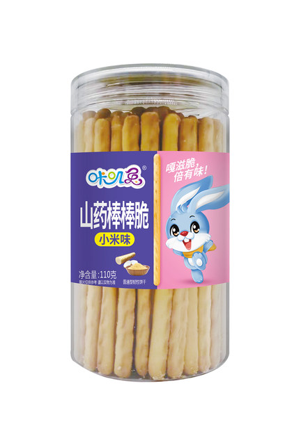Khaki Rabbit children's snack biscuits, teething yam, fruit and vegetable sticks, crunchy digital baby airplane biscuits