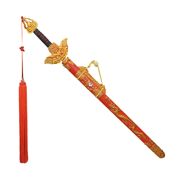 Opera stage props Peking Opera martial arts general wooden single sword ...