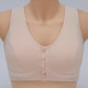 Mom underwear middle-aged and elderly buckle sports bra for women without steel ring pure cotton large size wide shoulder strap vest gathering bra