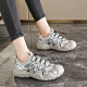 Ugly cute hiking shoes for women 2025 spring new outdoor sports shoes 34 small size light hiking shoes casual running shoes