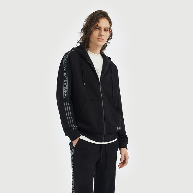 
CNC men's autumn and winter new hooded jacket set tops autumn and winter thick jacket