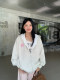 NVPVVA autumn and winter rainbow polka dot lined zipper hoodie national trend couple plus velvet loose jacket
