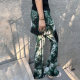 LEDIM WANG camouflage thin flared skirt and pants for women printed elastic casual drooping trousers elastic waist to show long legs
