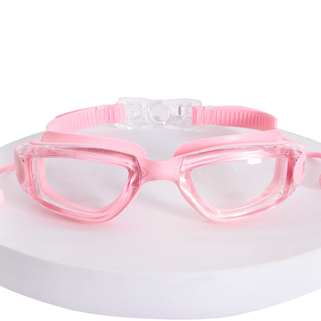 Sanqi swimming goggles for men and women adults large frame waterproof and anti-fog high-definition electroplating swimming glasses diving and leisure sports equipment