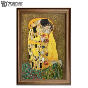 36％割引最新デザインの 手绘油画【kiss】 絵画/タペストリ 美術品-OTA.ON.ARENA.NE.JP