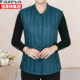 Hengyuanxiang Group Caiyang middle-aged and elderly women's down vest, medium-length vest, mother's thermal clothing, waistcoat, inner vest