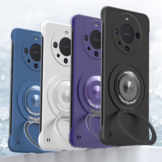 
Suitable for Huawei mate60pro mobile phone case new mate60 set mate50 pivot magnetic stand 40 heat dissipation 30 epro simple mt20 borderless por high-end sense rs men and women hard and thin