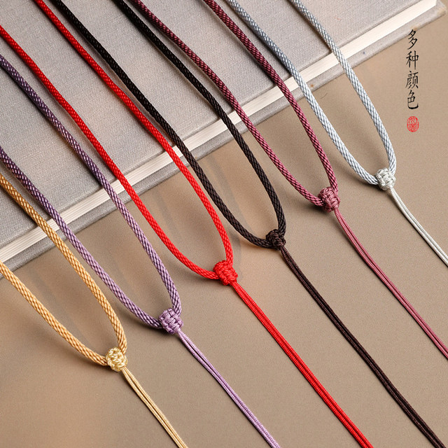 Snake Year Red Rope Necklace Rope Hand-woven Rope Red Rope Hanging Neck Rope Gantry Rope Golden Jade Jade Pendant Rope