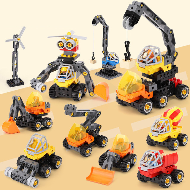 Large particle building block accessories 9656 gear shaft connecting rod 45002 robotic arm screwdriver kindergarten teaching aids toys