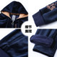 Mom autumn and winter gold velvet sportswear set Winter new hooded middle -old elderly people plus velvet thick sweater female

