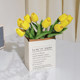 Tulip artificial flowers, simulated flower arrangements, Nordic decoration, home bedroom, living room table, dried flower bouquet, flower arrangement ornaments