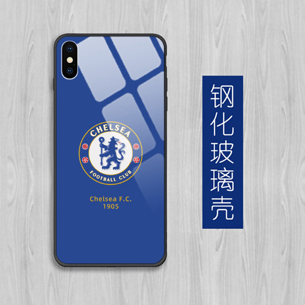 Tempered glass Chelsea mobile phone case suitable for Huawei, OnePlus, OPPO, Samsung, vivo, Apple, Meizu, Xiaomi, Redmi, Honor, Chelsea, Enzo Palmer, Azar protective case