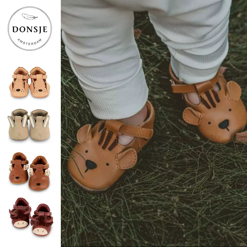 国内现货正品荷兰Donsje学步鞋小动物童鞋爆款手工真皮学前婴儿鞋-Taobao