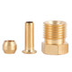 4/6/8mm lubricating oil pipe joint CNC machine tool card sleeve bushing M10*1 double cone meson core three-piece set