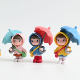 
Girl holding umbrella doll cute cartoon doll girl doll decoration handmade ornament gift