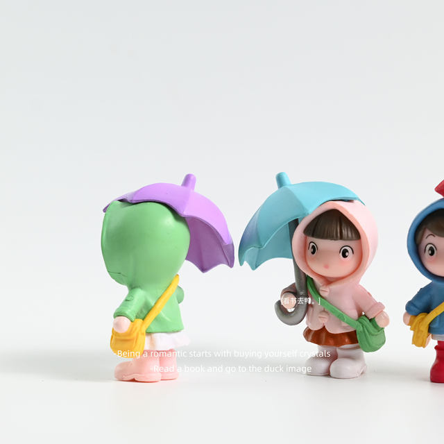 
Girl holding umbrella doll cute cartoon doll girl doll decoration handmade ornament gift