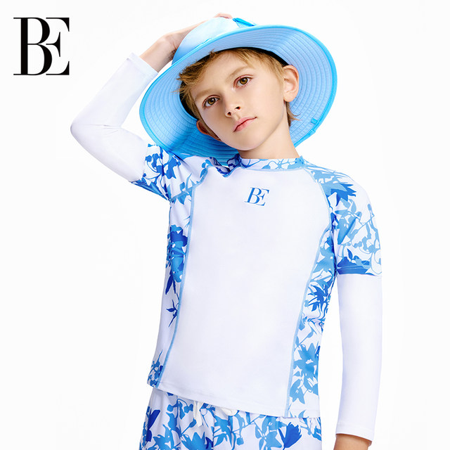 BE Van De'Ann jointly established children's swimsuits for boys, middle-aged and older children and teenagers split beach pants sun protection vacation swimsuits