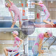 BE van der Ann jointly-branded children's swimsuit girls one-piece sun protection girls teenagers professional training competitive swimsuits